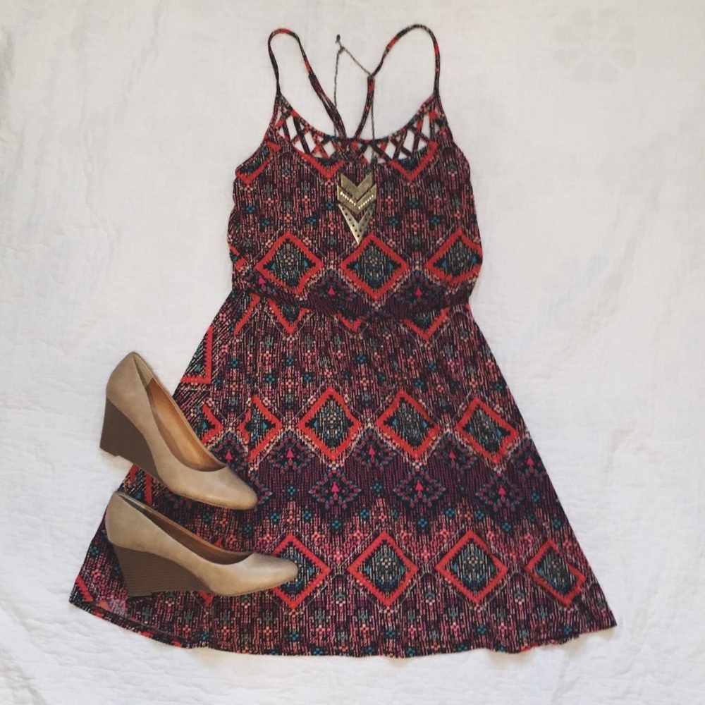 Maurices Colorful Aztec Print Dress